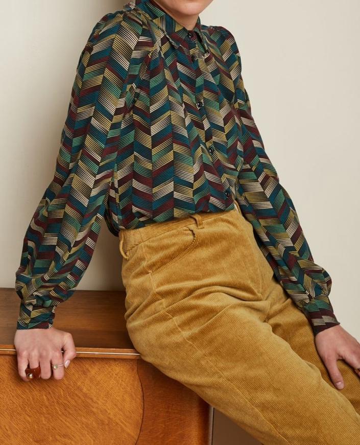 King Louie Maisie Blouse Swag  S, Kleding | Dames, King Louie, Ophalen of Verzenden, Maat 36 (S), Overige kleuren