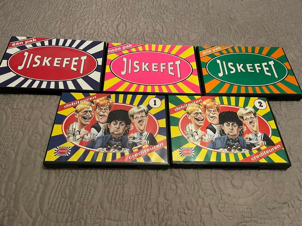 Jiskefet DVD Boxset - 1pak, 2pak, 3pak, debiteuren crediteur, Alle leeftijden, Boxset, Ophalen of Verzenden, Zo goed als nieuw