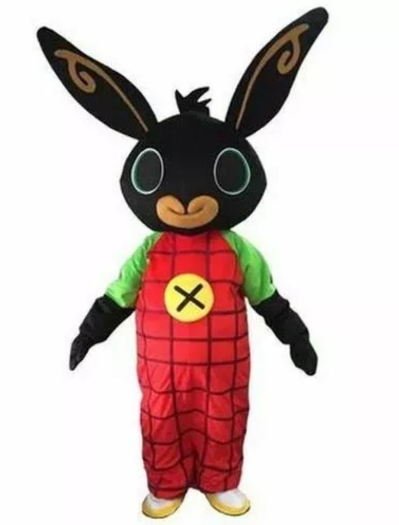 Zwarte Konijn mascotte, Ophalen