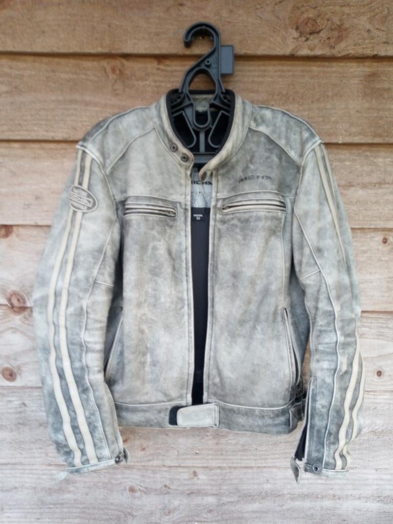 Richa leren motorjas - Vintage look maat 52 L, Motoren, Kleding | Motorkleding, Heren, Jas | leer, Ophalen of Verzenden, Richa