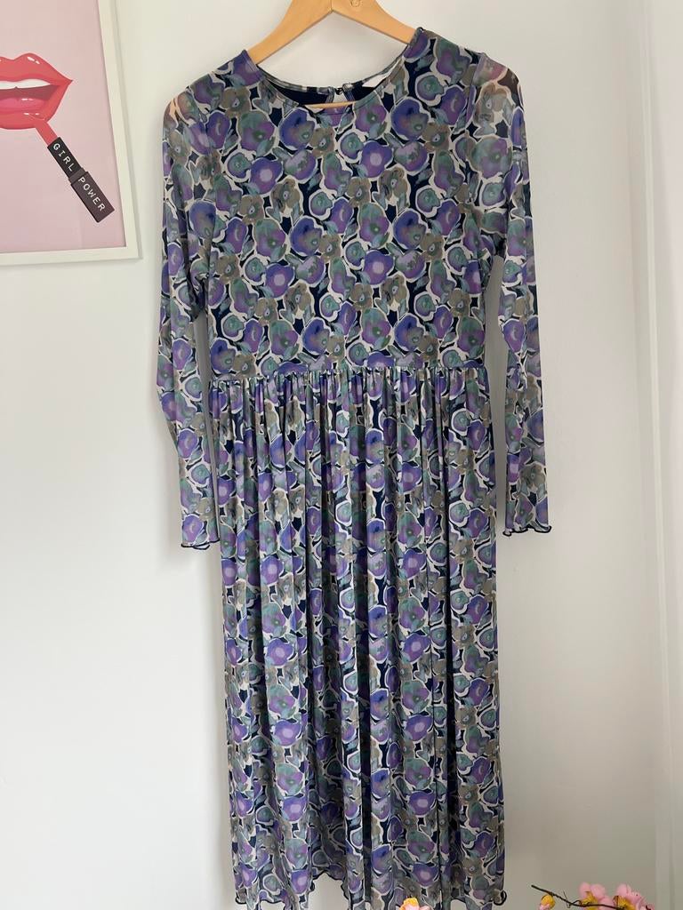 Prachtige lange jurk van Numph L, Eu, Eu, Paars, Maat 42/44 (L)