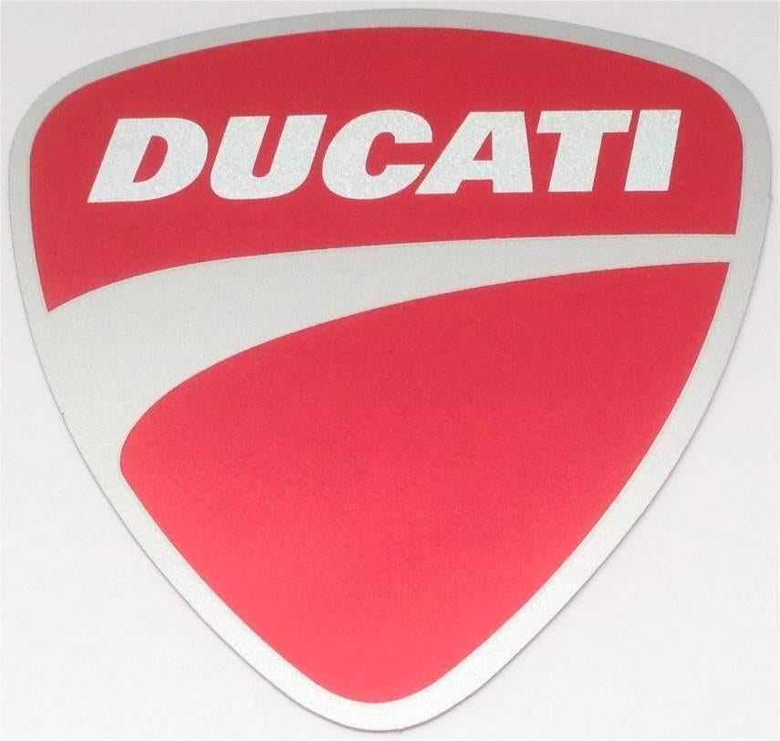 Ducati metallic sticker #1, Motoren, Accessoires | Stickers, Ophalen of Verzenden