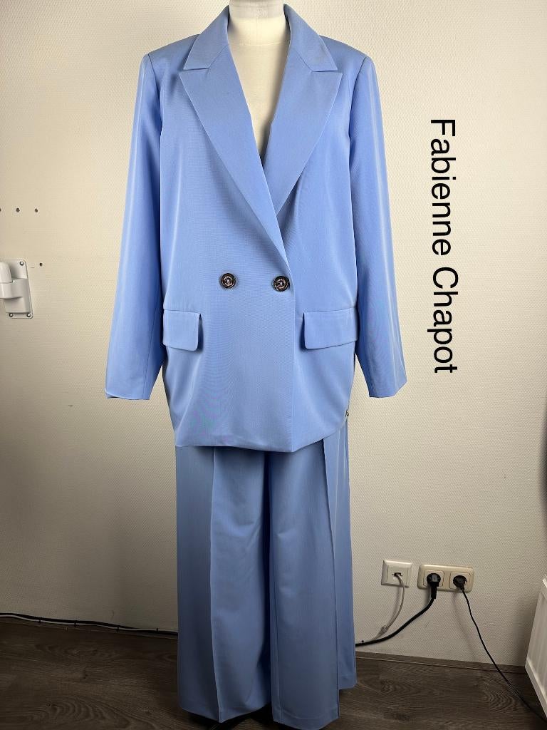 Fabienne Chapot Broekpak  (mt: 44) 33,5/9844, Blauw, Maat 42/44 (L), Ophalen of Verzenden, Zo goed als nieuw