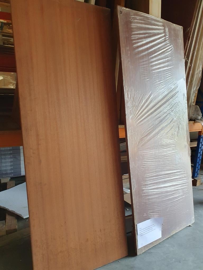 4 stuks Mahonie opdek binnendeuren rechts 73 83 78 x 201.5, Ophalen, Binnendeur, 200 tot 215 cm