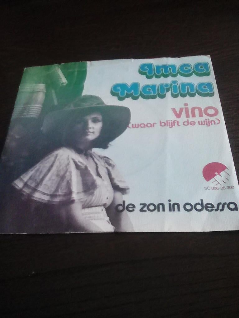 Single Imca Marina- Vino ( waar blijft de wijn) 1975, Cd's en Dvd's, Vinyl Singles, Ophalen of Verzenden, Zo goed als nieuw, 7 inch