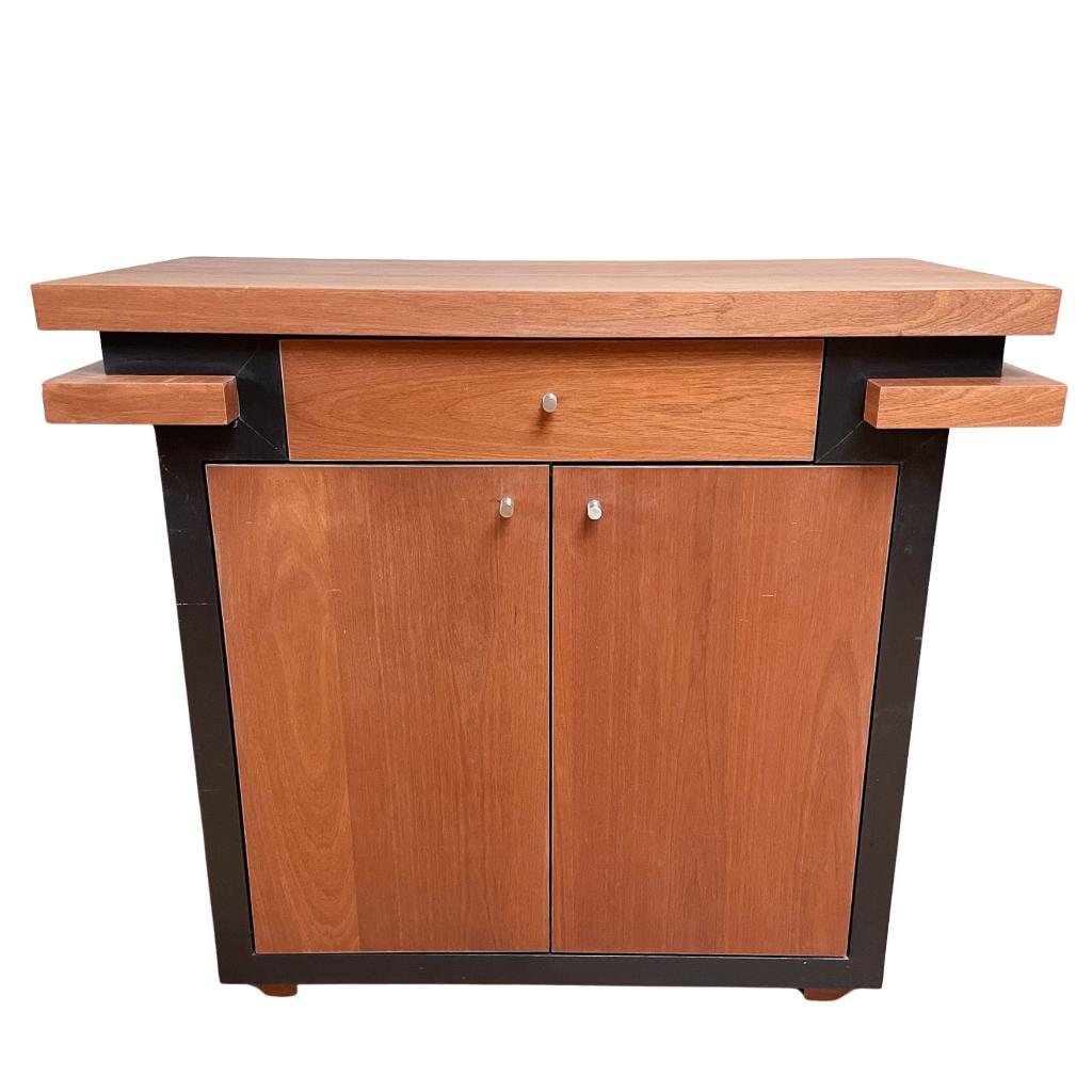 Handgemaakte Wandkast in Art Deco Stijl, Vintage Dressoir, Huis en Inrichting, Kasten | Dressoirs, Ophalen, Met deur(en), Eikenhout