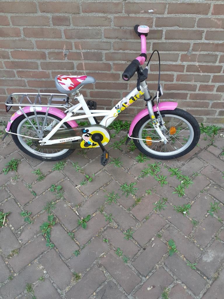 Loekie 16 inch meisjesfiets, Ophalen, Gebruikt, 16 tot 20 inch, Loekie