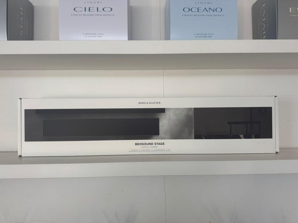 Beosound Stage soundbar (nieuw in doos!) B&O Bang en Olufsen, Info@bang-olufsen.dk, Nieuw, Ophalen of Verzenden, Bang & Olufsen Alle 1 / DK-7600 Struer / Denmark