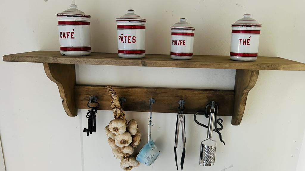 Nieuw - keukenregaal - verouderd grenenhout, Ophalen of Verzenden, Nieuw