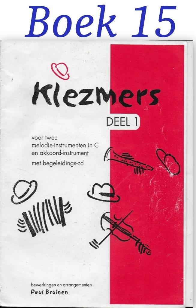 B15 Bladmuziek Klezmers deel 1 met begeleidings cd, Ophalen of Verzenden, Gebruikt, Artiest of Componist, Klassiek