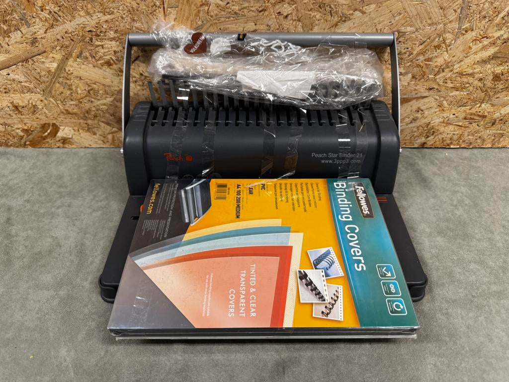 Peach Star Binder 21 Inbindmachine Fellowes Covers  - ReK4, Diversen, Ophalen of Verzenden, X, X, X