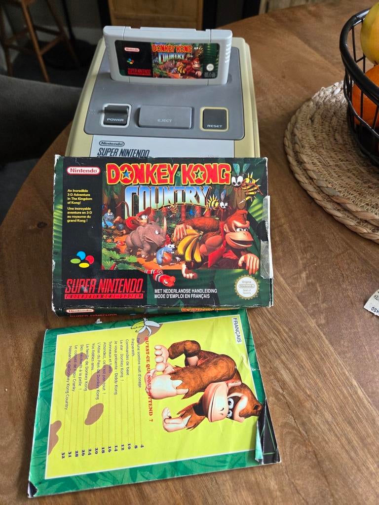 Nintendo spel donkey Kong country, Spelcomputers en Games, Spelcomputers | Nintendo Super NES, Ophalen of Verzenden, Zo goed als nieuw