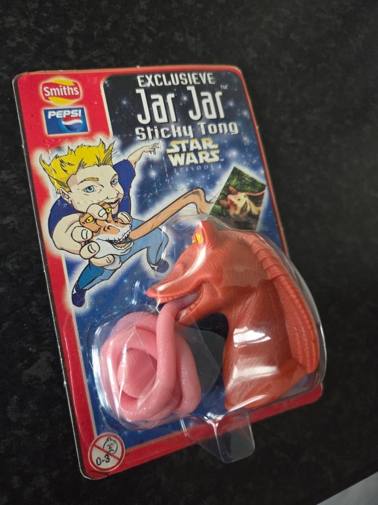 Jar Jar Binks Sticky Tongue 1999, Ophalen of Verzenden, Nieuw, Actiefiguurtje