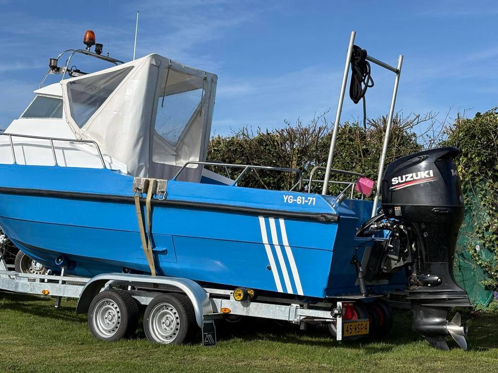Jumbo 585 Fish met Suzuki DF140 (2019) – Dealer garantie –, Watersport en Boten, Vis- en Consoleboten, 70 pk of meer, Ophalen of Verzenden