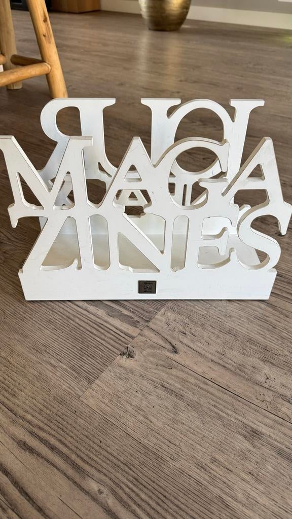 Rivièra Maison Magazine Opbergrek - Wit Hout, Ophalen of Verzenden, Zo goed als nieuw