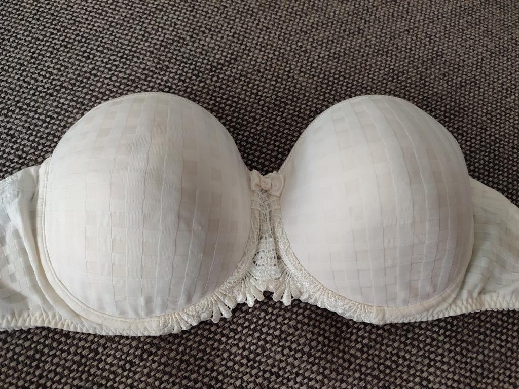 70 E Marie Jo Avero ivoor creme BH Strapless padded beugel, Marie Jo, Ophalen of Verzenden, Wit, BH