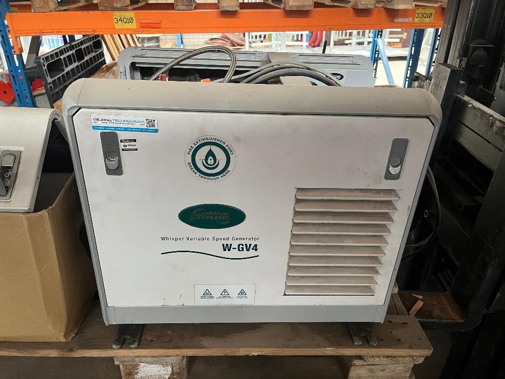 Generator Whisper power, Ophalen, Gebruikt