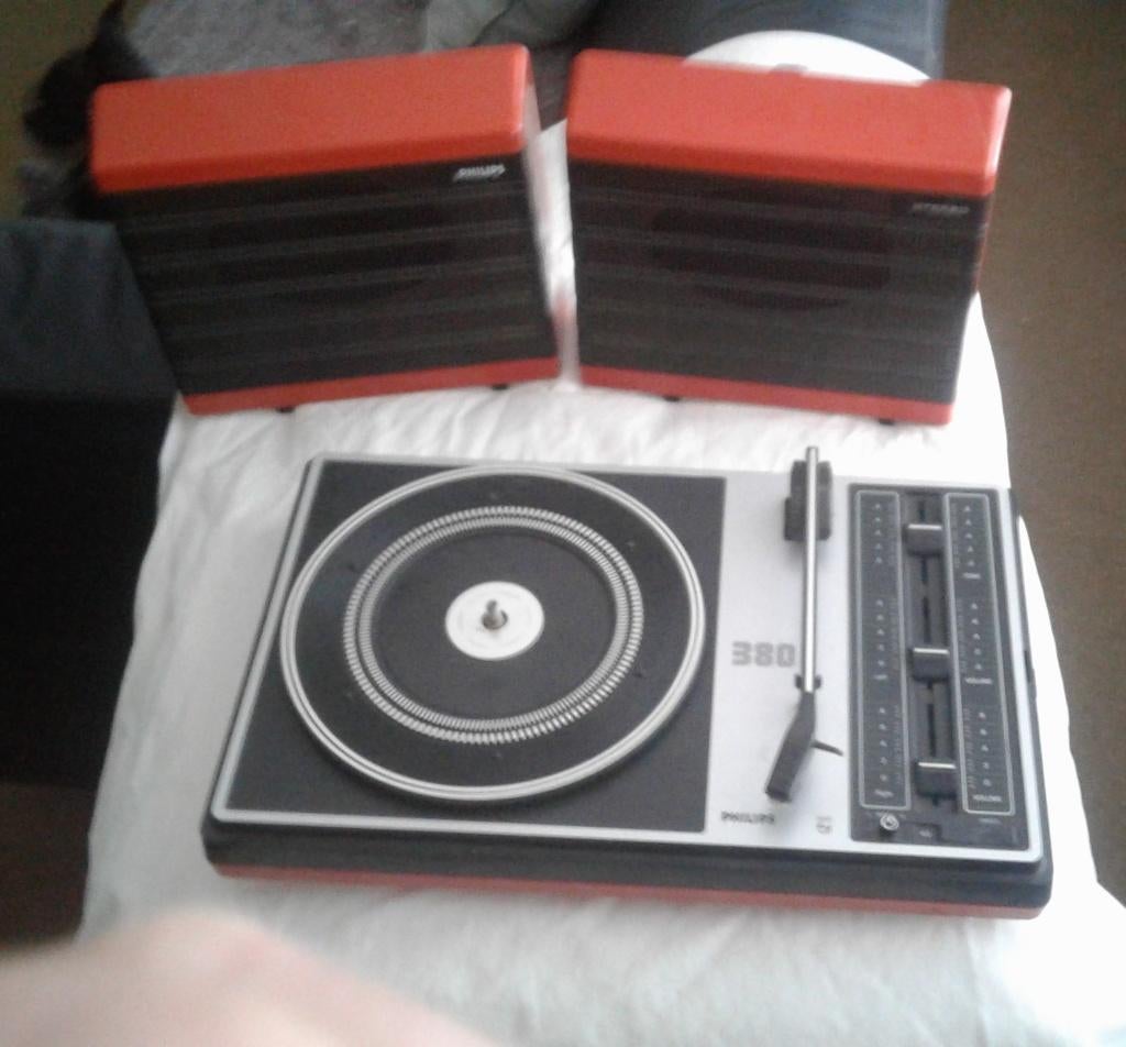 Philips platenspeler retro vintage, Ophalen, Niet werkend, Platenspeler, Philips