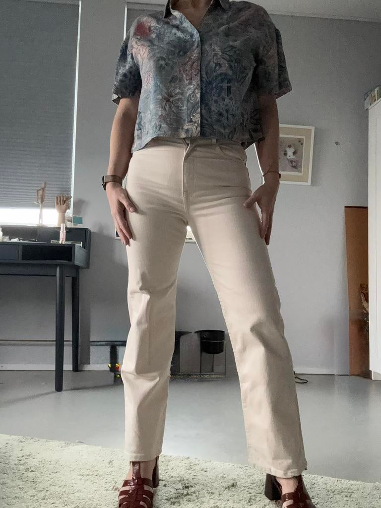 Bimba y Lola off white jeans size 38, Ophalen of Verzenden, Nieuw, Wit, W28 - W29 (confectie 36)