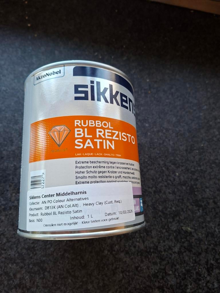 Sikkens houtverf kleur heavy clay van pure and original, Doe-het-zelf en Verbouw, Verf, Beits en Lak, Overige kleuren, Nieuw, Ophalen of Verzenden