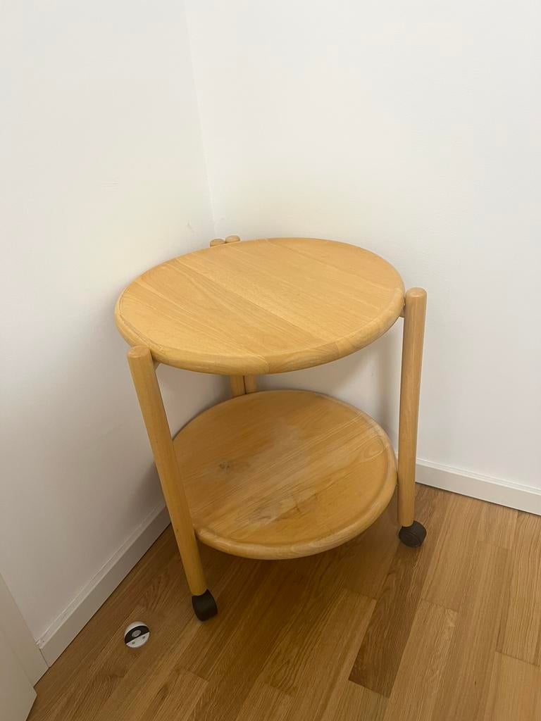 Jens Quistgaard bijzettafel voor  Nissen lazy susan, 45 tot 60 cm, Minder dan 55 cm, Rond, Ophalen of Verzenden