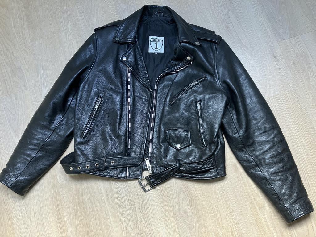 Leren motorjack (54) en broek (52), Motoren, Kleding | Motorkleding, Overige typen, Heren, Tweedehands, Ophalen