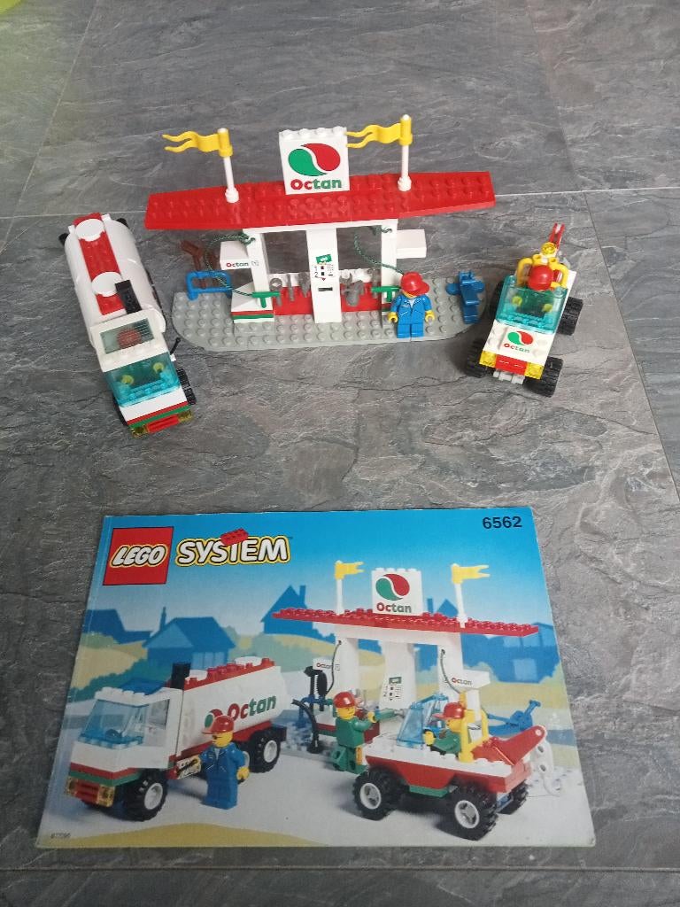 Lego Town Classic Town Gas Station 6562 Gas Stop Shop, Ophalen of Verzenden, Zo goed als nieuw, Complete set, Lego