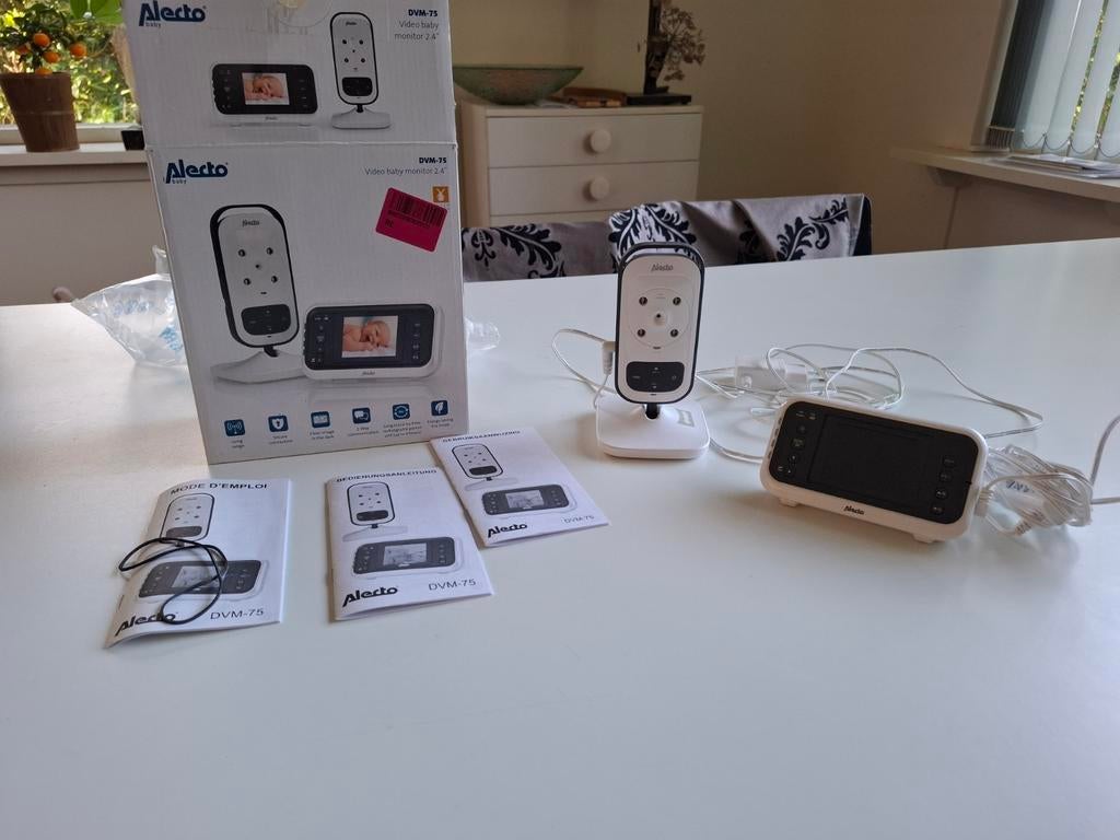 Alecto Babyfoon DVM-75 met Kleurenscherm en Temperatuur, Ophalen of Verzenden, Zo goed als nieuw, 250 meter of meer, Camera