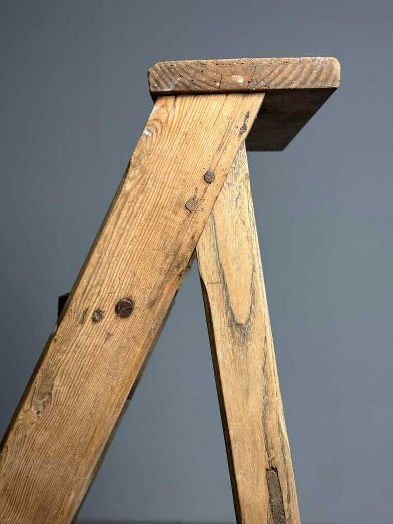 Bibliotheektrap grenen antiek, Ophalen, Zo goed als nieuw, 2 tot 4 meter