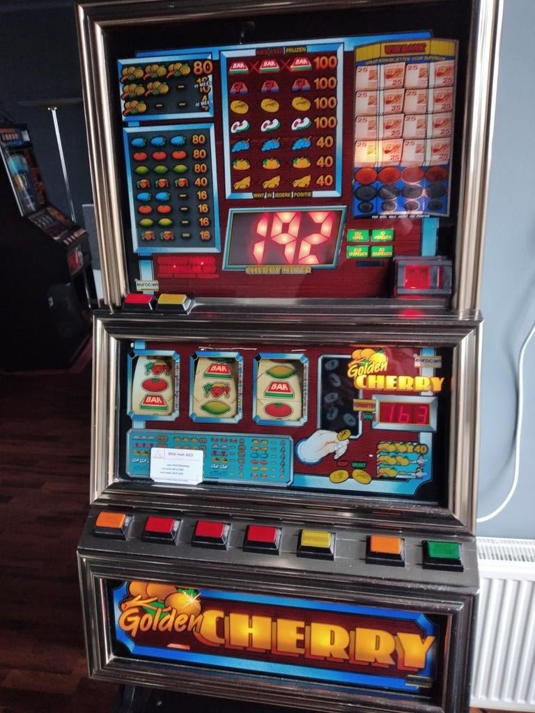 Golden cherry gokkast, Verzamelen, Automaten | Gokkasten en Fruitautomaten, Euro, Ophalen of Verzenden