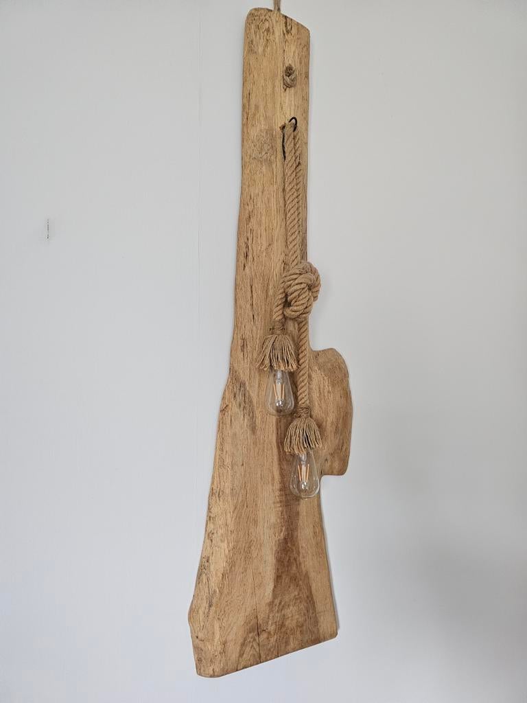 Unieke grote touw wandlamp 140 cm, Ophalen, Zo goed als nieuw