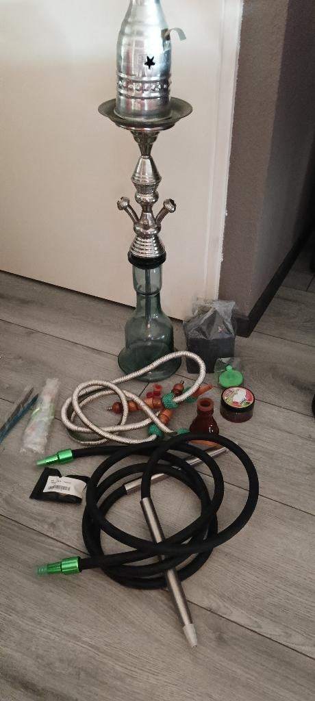 sisha pijp  compleet, Verzamelen, Rookartikelen, Aanstekers en Luciferdoosjes, Ophalen of Verzenden, Gebruikt, (Water)pijp
