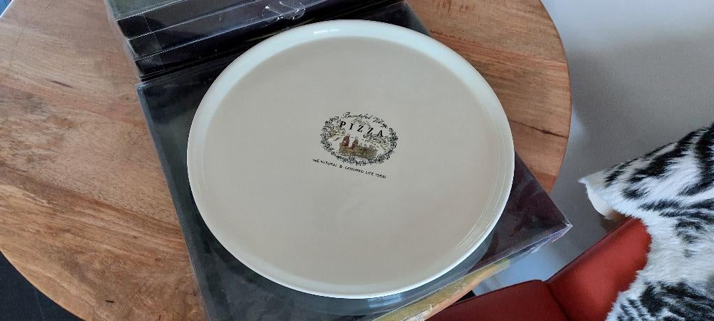 borden PIZZA handgeschildert 5 stuks + 3 andere uitvoeringen, Nieuw, Ophalen of Verzenden, Bord(en), Overige stijlen