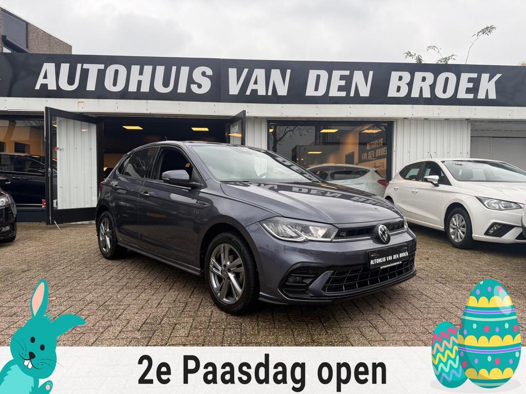 Volkswagen Polo 1.0 TSI R-Line|Navi|Cruise|Vitrual|Carplay|P, Voorwielaandrijving, Stof, Gebruikt, Zwart