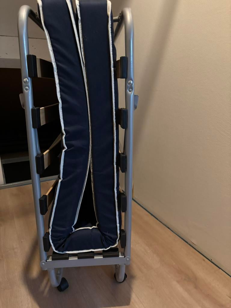 Opklapbed logeerbed, Ophalen, Eenpersoons, 190 cm of minder, Zo goed als nieuw