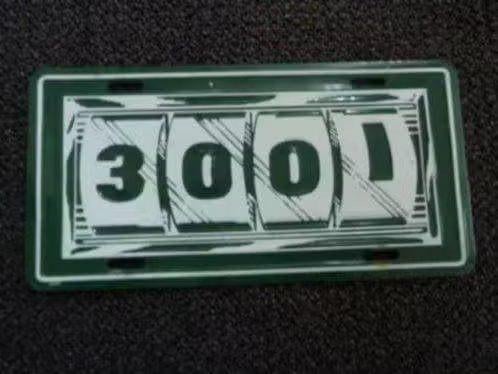 Kentekenplaat Booster licenseplate 3001 USA, Verzamelen, Automerken, Motoren en Formule 1, Gebruikt, Auto's, Verzenden