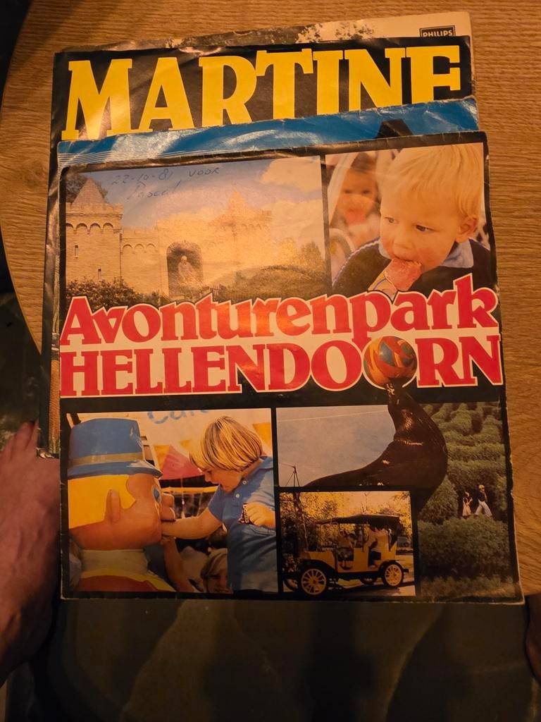 Martine Avonturenpark Hellendoorn LP Philips, Ophalen of Verzenden, Gebruikt, Verhaal of Sprookje, 6 tot 9 jaar