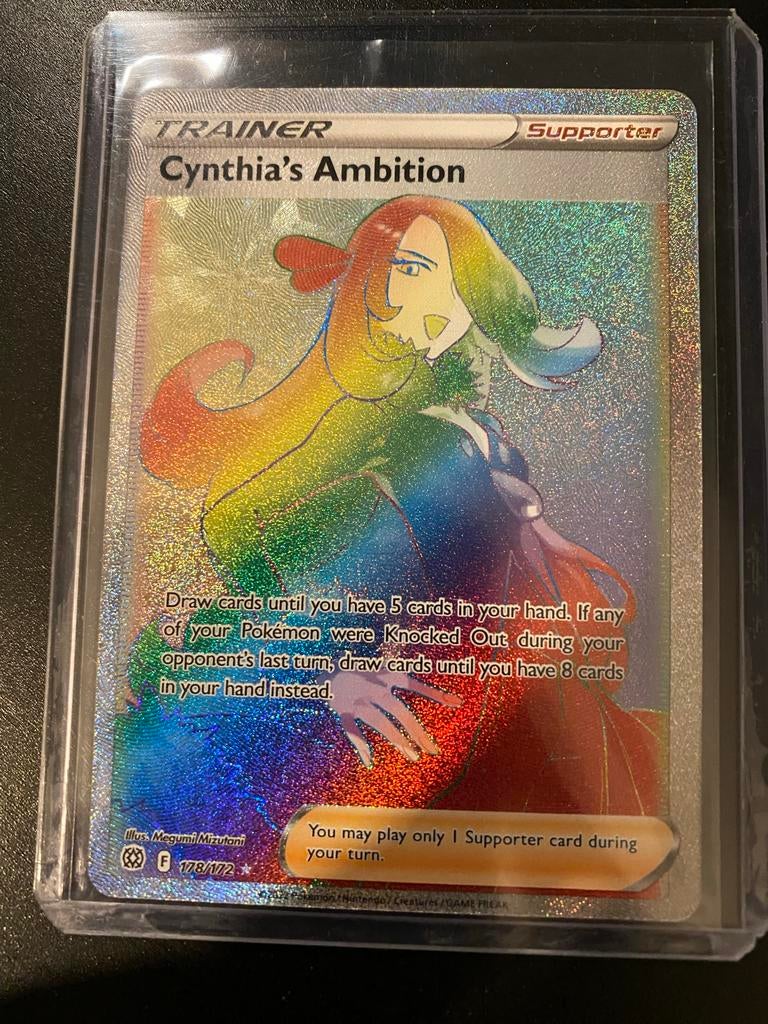 Pokémon Cynthia's Ambition 178/172 Trainer kaart, Ophalen of Verzenden, Nieuw, Losse kaart, Foil