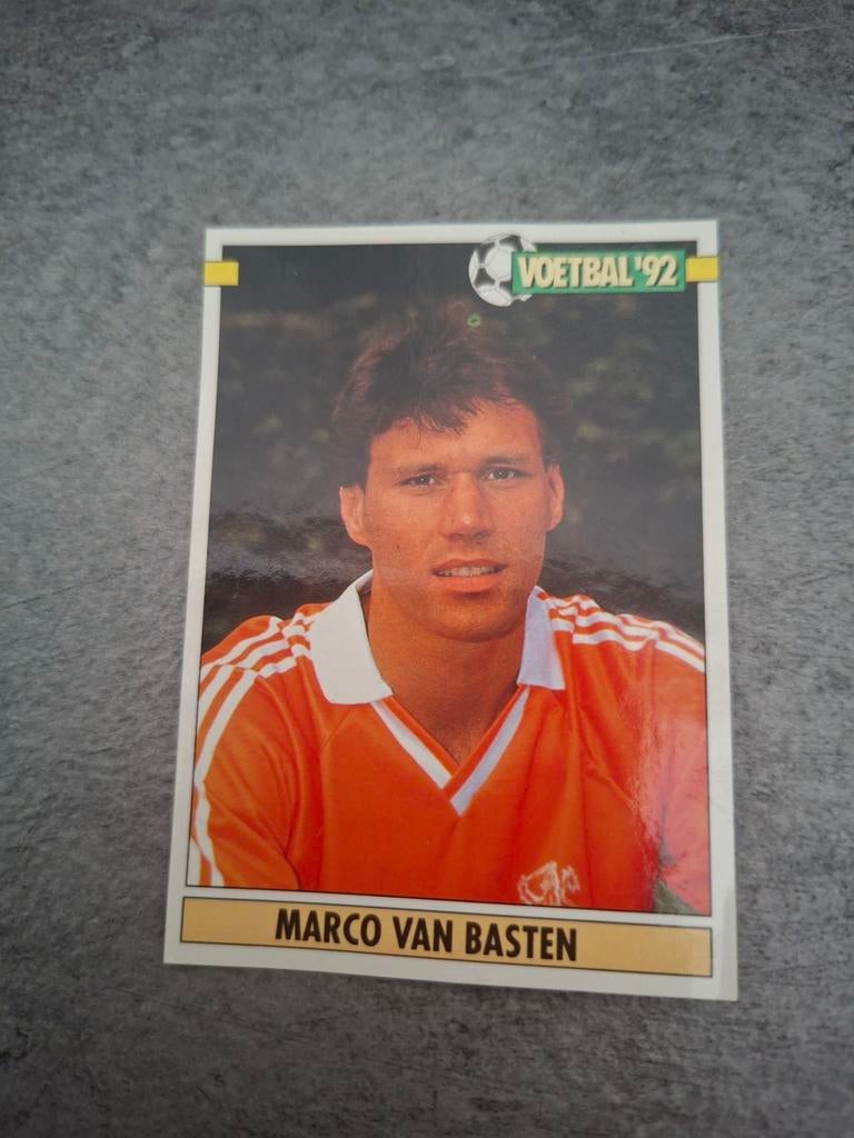 Panini sticker Voetbal 92. Marco van Basten Nederland., Verzenden, Zo goed als nieuw, Sticker