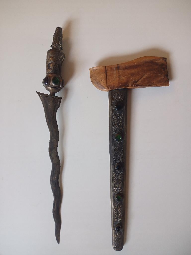 Antieke Indonesische Kris met schede., Ophalen of Verzenden
