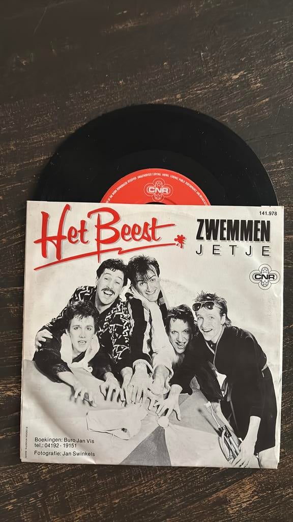Het beest - Zwemmen, Cd's en Dvd's, Vinyl Singles, Ophalen of Verzenden, Zo goed als nieuw, Nederlandstalig