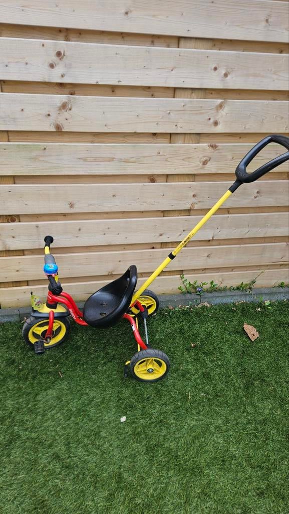 Puky driewieler met duwstang, Fietsen en Brommers, Fietsen | Driewielers, Ophalen, Gebruikt, Duwstang