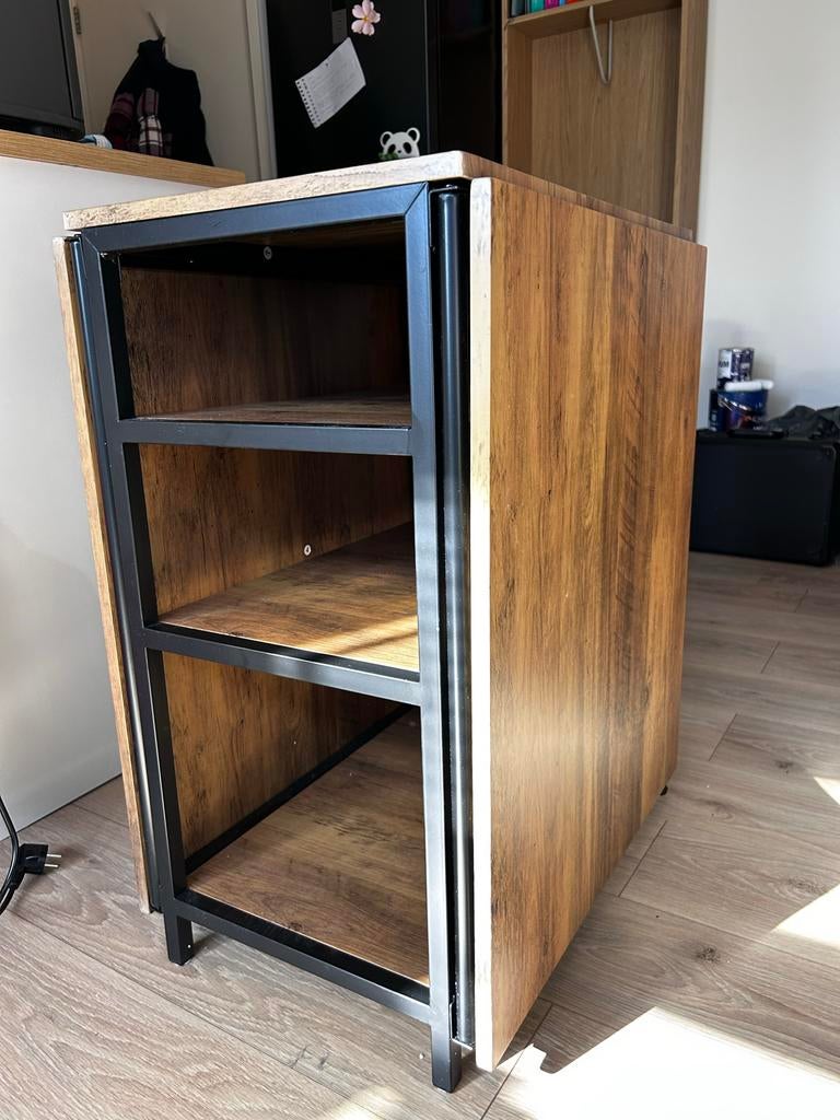 Uitklapbare eettafel, Huis en Inrichting, Tafels | Eettafels, Ophalen, 50 tot 100 cm, Zo goed als nieuw, 150 tot 200 cm