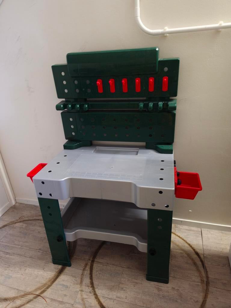 Bosch speelgoed werkbank met gereedschapjes, Ophalen