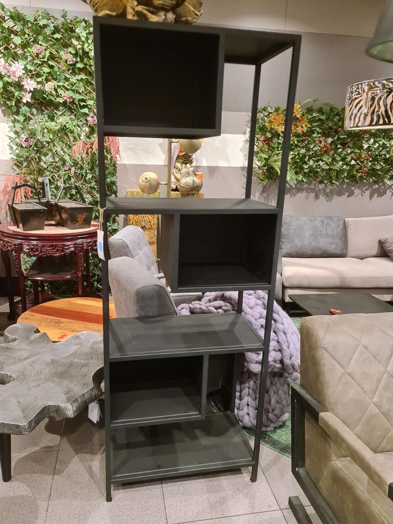 Nieuwe HSM collection vakkenkast 178x78x35cm metaal mango, Ophalen, ., Nieuw, .