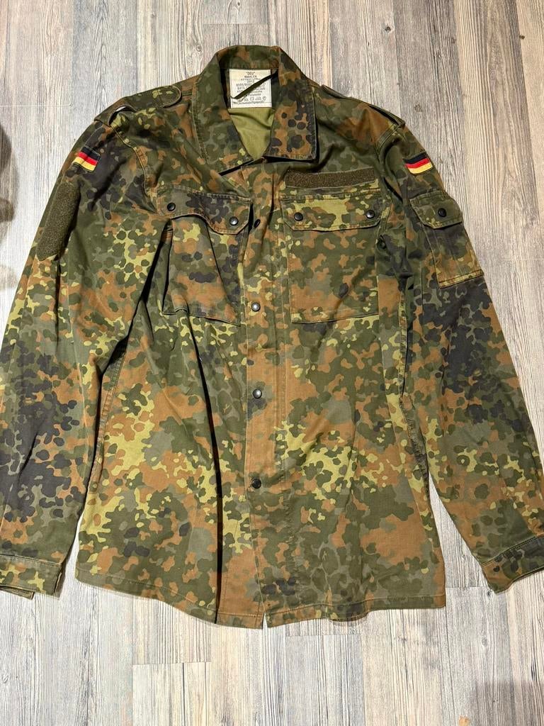 Duitse Wahler Flecktarn Bundeswehr jas Maat M/L, Ophalen of Verzenden, Landmacht, Duitsland, Kleding of Schoenen