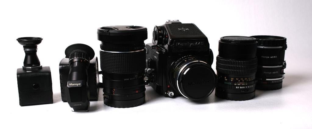 Mamiya 645J complete set, Audio, Tv en Foto, Fotocamera's Analoog, Ophalen of Verzenden, Zo goed als nieuw, Spiegelreflex, Overige Merken