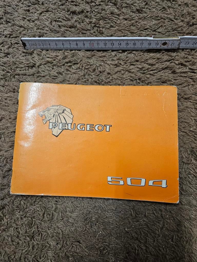 Handleiding Peugeot 504, Ophalen of Verzenden