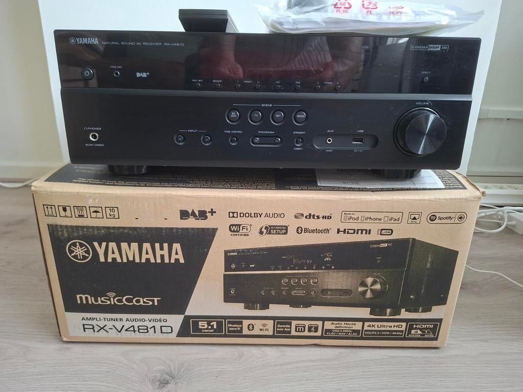 Yamaha av receiver RX-V481D, Ophalen, Zo goed als nieuw, 60 tot 120 watt, Yamaha