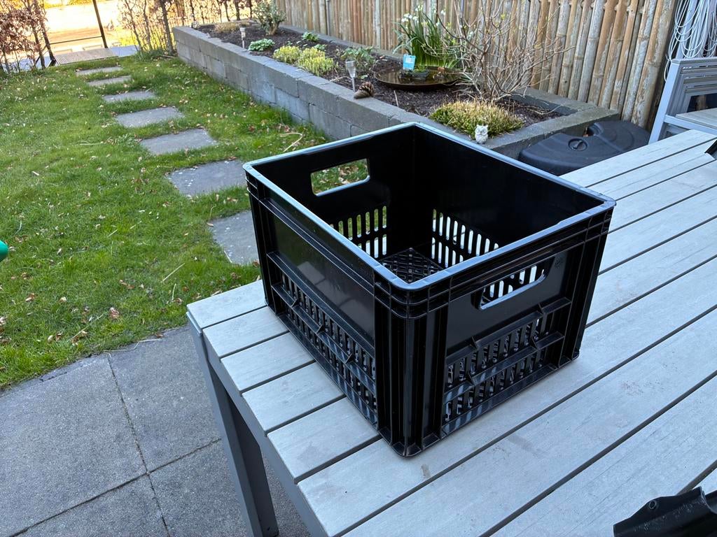 Fietskrat voor transport, zoals Cortina U4, Fietsen en Brommers, Fietsaccessoires | Fietsmanden, Ophalen, Zo goed als nieuw, Fietskrat